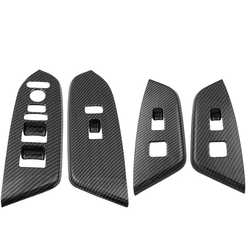 

Carbon Fiber Car Window Lift Switch Panel Cover Trim For Honda CR-V CRV 2017 2018 2019 2020 2021
