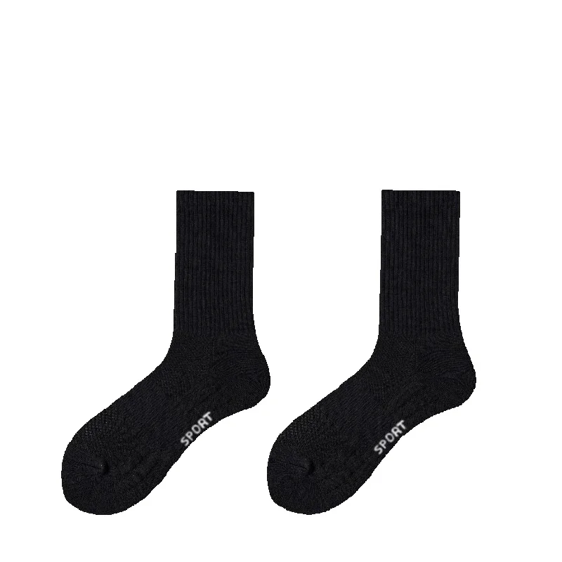 2025e Sports Basketball Men Mid Short Tube Long High Low Cut Towel Bottom Thickened Breathable Shock Absorption Running Socks_voghion.com