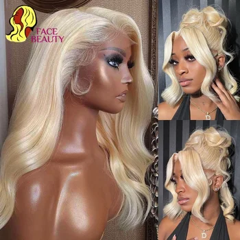 360 Lace Frontal Wig 613 Blonde 13x4 13x6 Body Wave Lace Front Wig Preplucked Brazilian Lace Front Human Hair Wigs 30 32 38 Inch 1