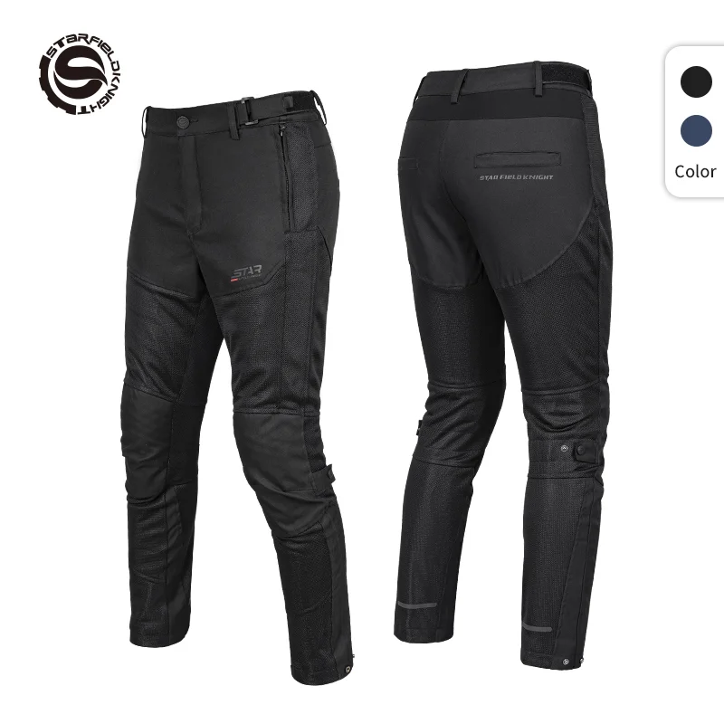 Star Field Knight Summer Motorcycle Pants Men Protective Gear Moto ...