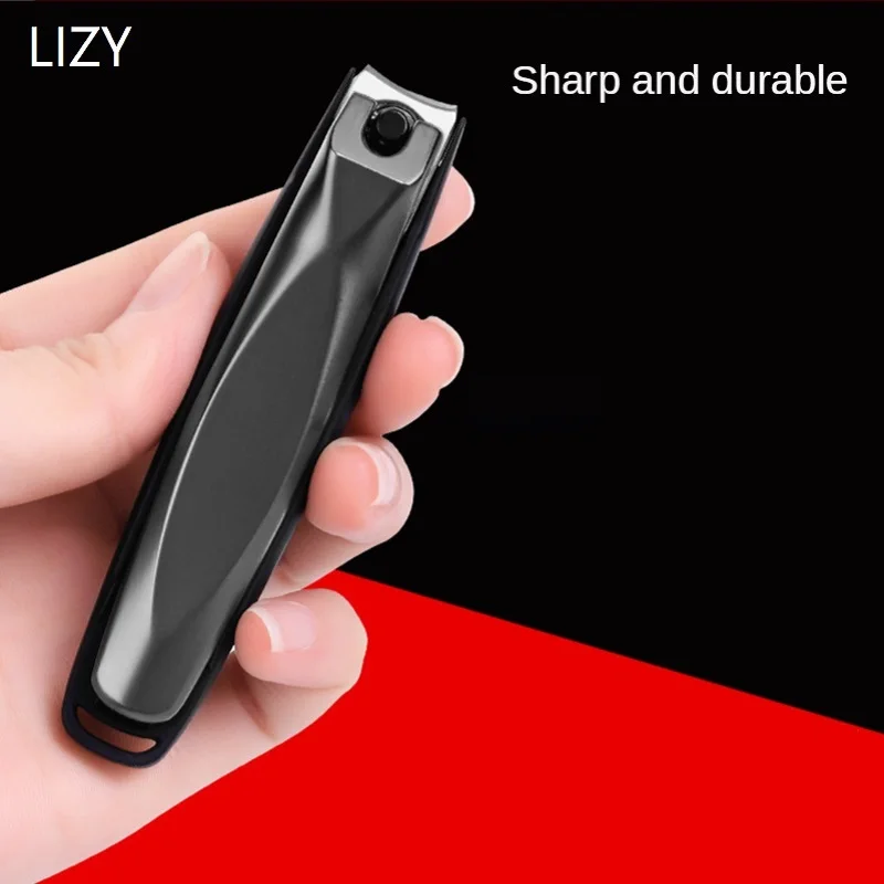 

LIZY Anti Splash Nail Clipper Nippers with Storage Tip Cutter Catcher Cuticle Scissors Pedicure Tools Professional Manicure Set