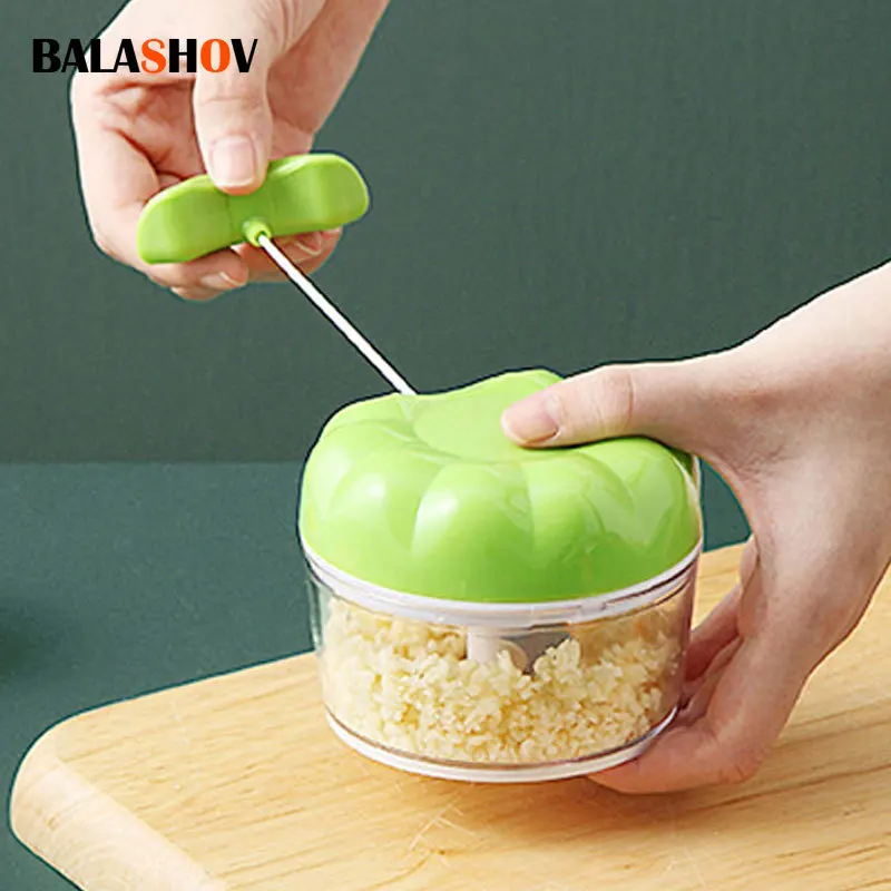 Garlic Grinding Chopper Multi Function Press Vegetables Food Cutter Kitchen  Tool