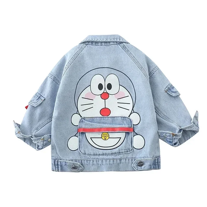 Kids denim jacket Doraemon boy spring autumn 3 to 7 years old baby cartoon fashion jacket