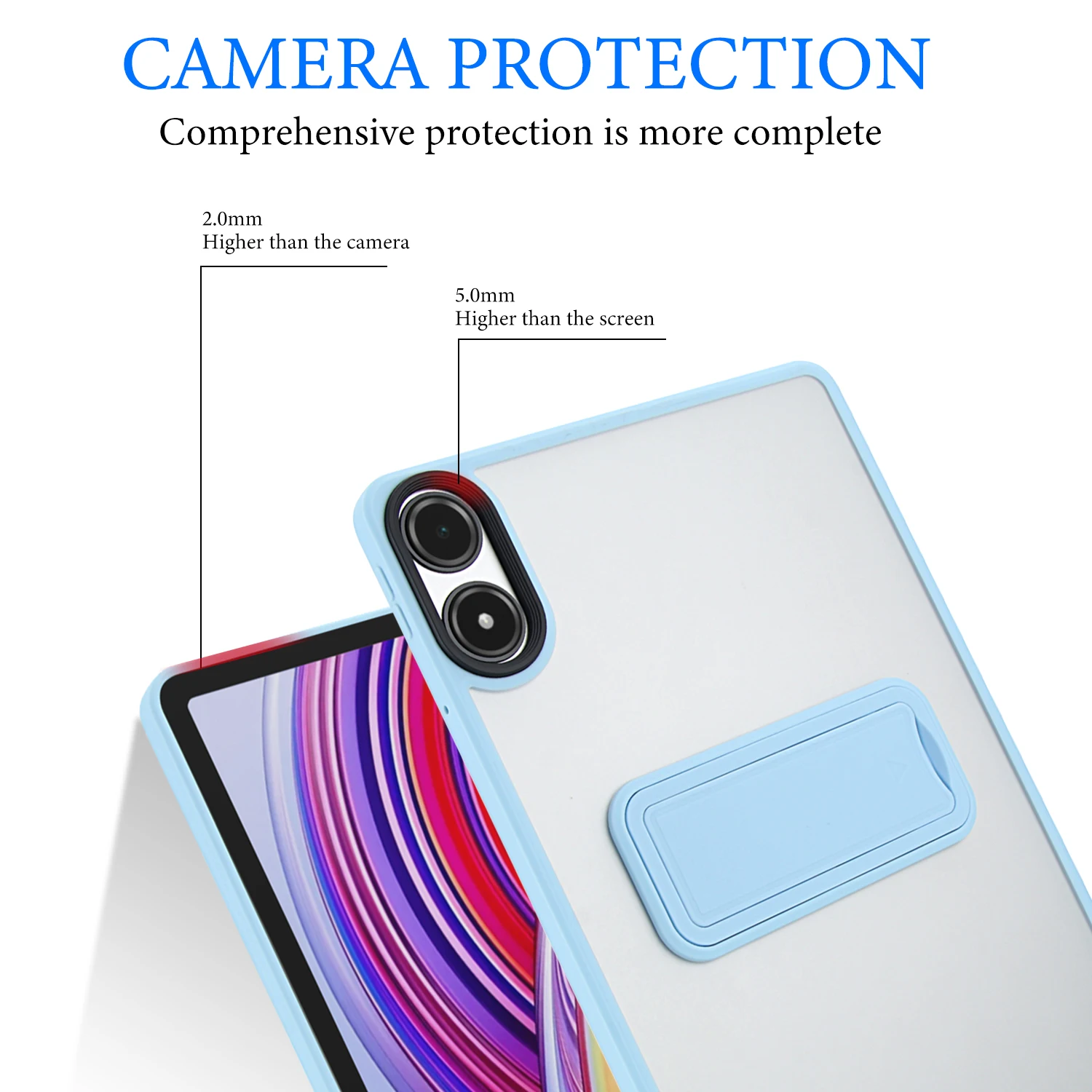 Enhanced Protective Case with Stand Holder for Tablets - Durable PC+TPU Cover