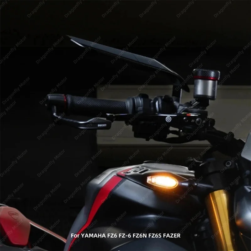 야마하 FZ6 FZ-6 FZ6N FZ6S 용 알루미늄 백미러, 오토바이 윙 미러, 회전 백미러, 신제품