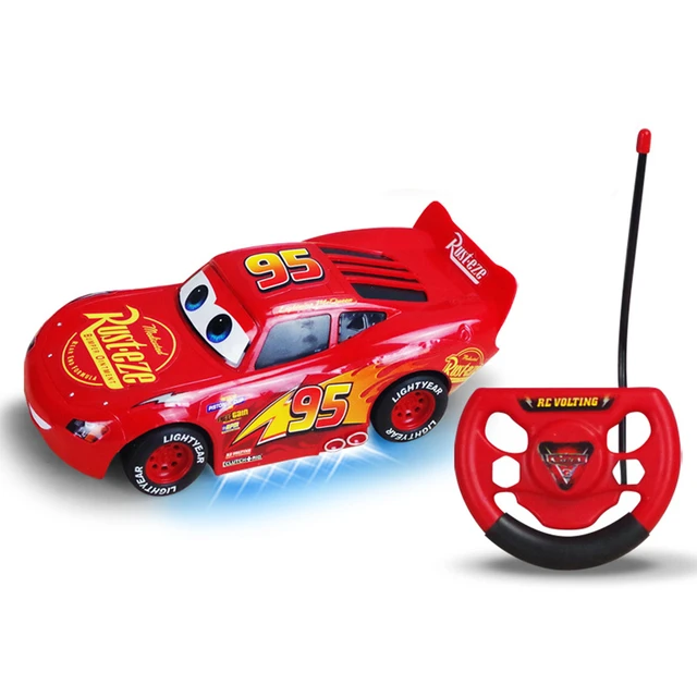 Disney Pixar-Voitures télécommandées électriques Cars 3, jouet de pluie,  Mcqueen, voiture de dessin animé, modèle