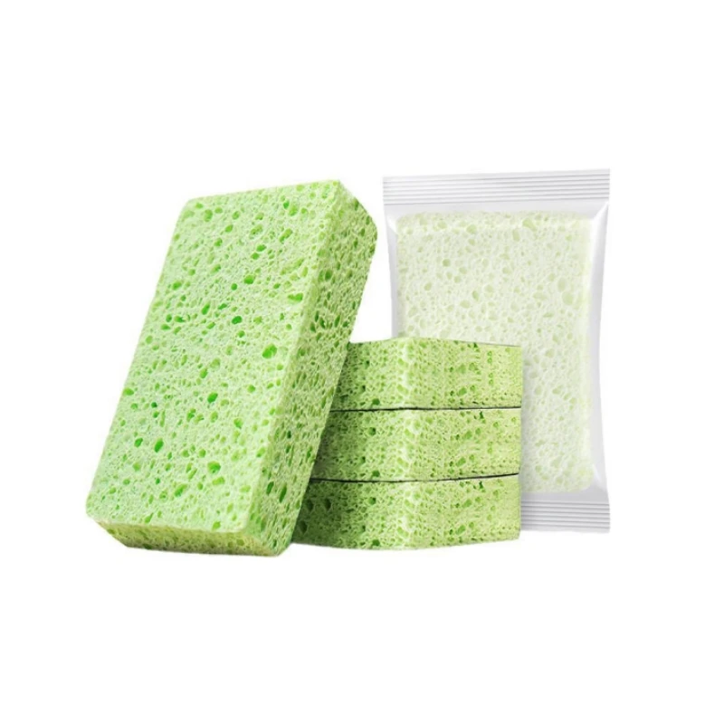 

2pcs Dishwashing Cloth Sponge Wipe Natural Environmentally Friendly Sturdy Kitchen Utensils Sinks Tableware Cleaning Helper