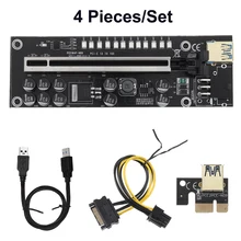 

4pc/set Riser VER011 USB 3.0 PCI-E Riser VER011 plus Express Cable Riser For Video Card X16 Extender PCI-E Riser Card For Mining