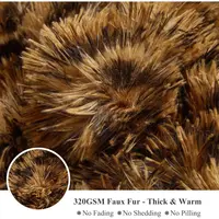 Cheetah Print Fluffy Faux Fur Duvet Cover Set, 2 Pieces Soft Plush Shaggy Farmhouse Fuzzy Bedding Set(1 Faux Fur Leopard Print C 5