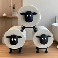 Cute Sheep Roll Paper Rack Bathroom Table Decoration Paper Towel Decorations Sheep Toilet Paper Roll Rack Household Goods 1