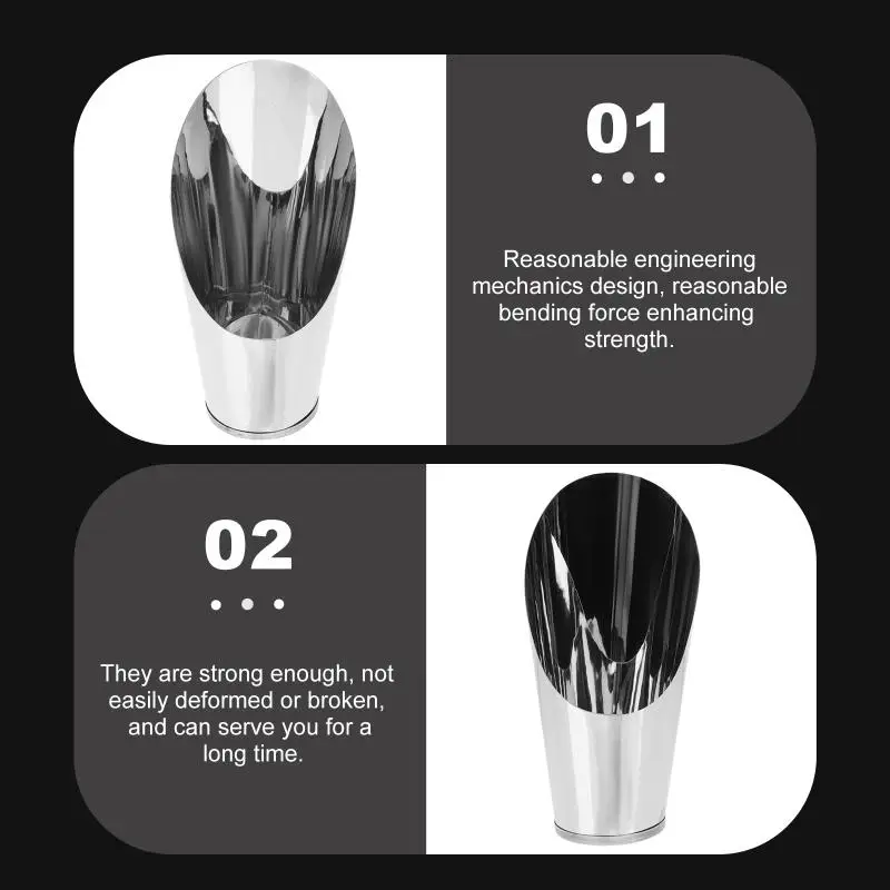 3 Pcs Stainless Steel Outdoor Bamboo Plants Bonsai Cup Horticulture Tool Hand Soil Scoops Bucket Child