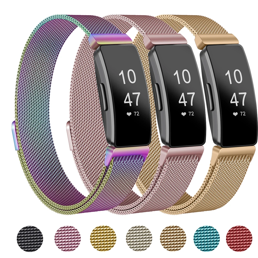 

Milanese Metal Bracelet Strap For Fitbit Inspire Band Magnetic Watchband Wristband For Fitbit Inspire Correa Smart Watch Strap