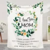1pc Warm and Cozy Flannel Blanket for Mom - Perfect Gift for Birthdays and Special Occasions 1
