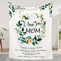 1pc Warm and Cozy Flannel Blanket for Mom - Perfect Gift for Birthdays and Special Occasions 1
