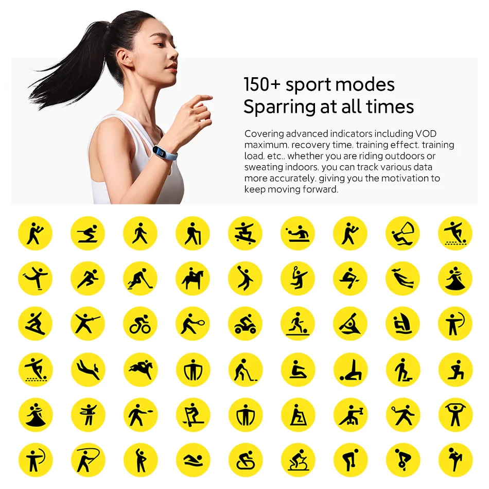 Global Version Xiaomi Smart Band 9 150+ Sports Modes Sleep Monitoring 1.62" AMOLED Display 21-day Battery Mi Wrist Sport Watch 4
