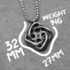 Spiral Pendant Retro Men Necklace 316L Stainless Steel Men Chain Rock Punk Jewelry Gift for Male Friend Accessories Dropshipping 6