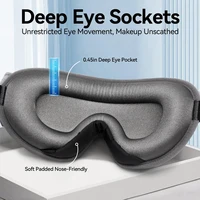 3D Soft Eye Mask for Sleeping Eyeshade Block Out Light Sleep Aid Eyepatch Breathable Eyecover Blindfold Travel Relax Slaapmask 2