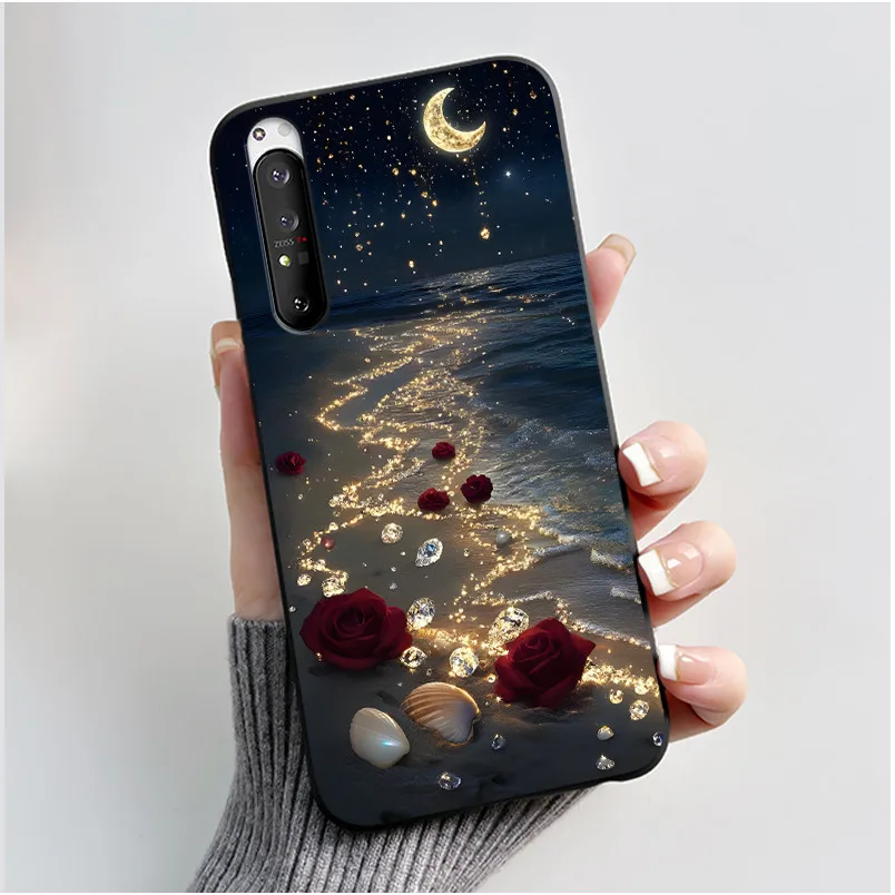 Luxury Cute Cat & Love Rabbit Black Silicone Soft Phone Case