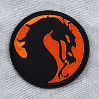 Street Games Cartoon Dragon Embroidered Iron-On Patch – DIY Decorative Patch Sticker for Jackets, Jeans, Bags & Clothing - Image 3
