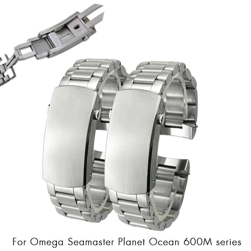 

20 мм твердый ремешок из нержавеющей стали для Omega Seamaster 600 браслет запястье 43,5 циферблат серии аксессуары ремешок