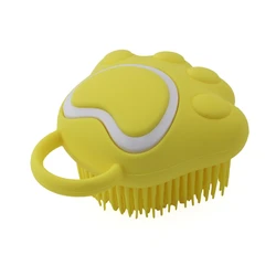 Cepillo de ducha de bebé con pata de gato, artefacto de fregado de silicona de dibujos animados de espuma rápida, cepillo de masaje de cuerpo completo, accesorio de baño, regalos