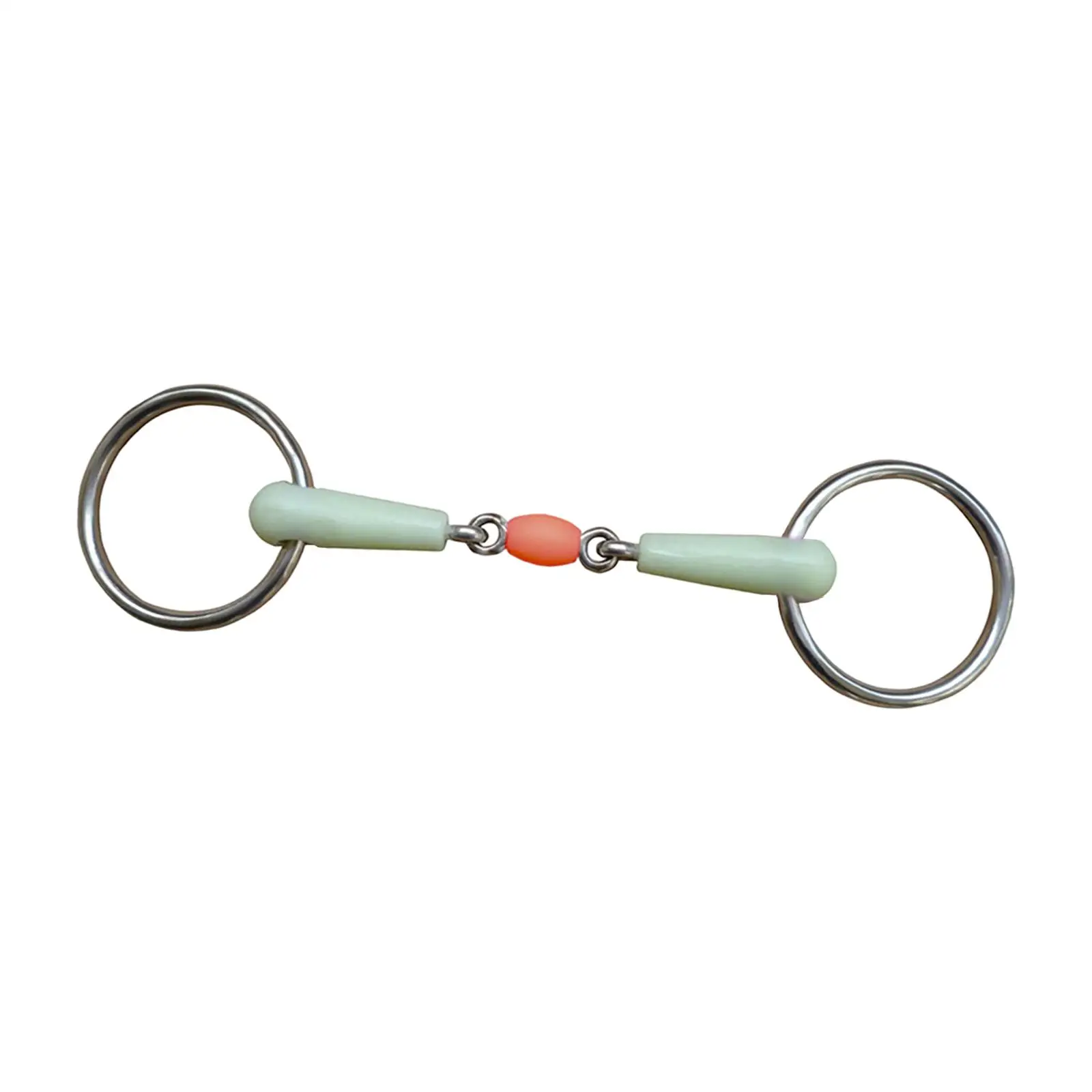 

horse Mouth Bit Horse Bit Jointed Mouth Stainless Snaffle Bits Supplies Harness for Equestrian Horse Bridle