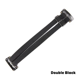 Magic Elastic Lifting Band with Adjustable Strap and BB Clips for Enhanced Eyes and Brows (Double Black)