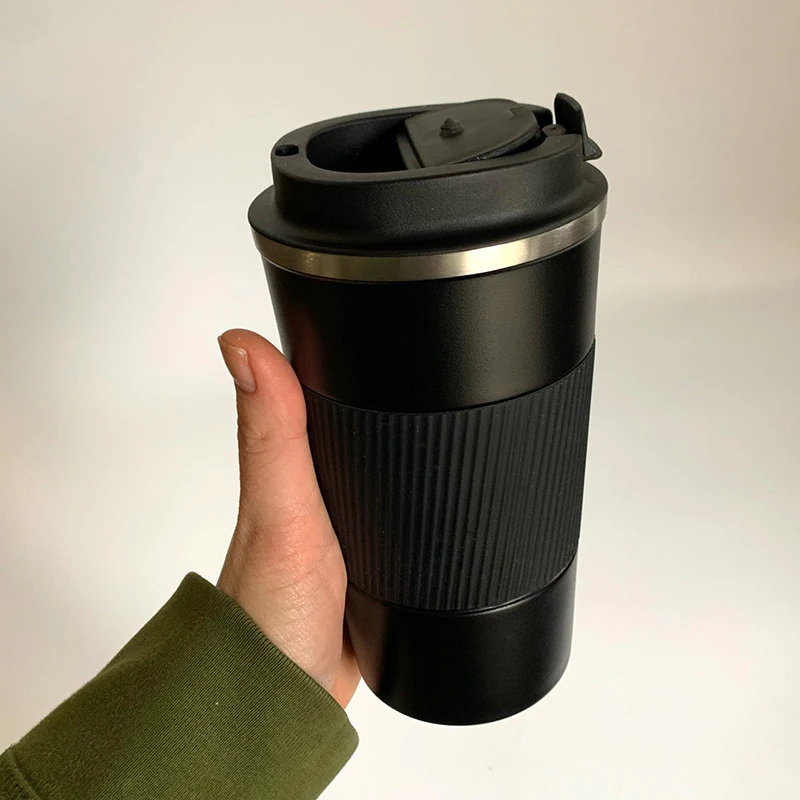 380ml/510ml Insulated Coffee Mug Stainless Steel Vacuum Travel Mug  Leakproof Portable Coffee Cup with Lid Reusable Keep Hot Cold - AliExpress