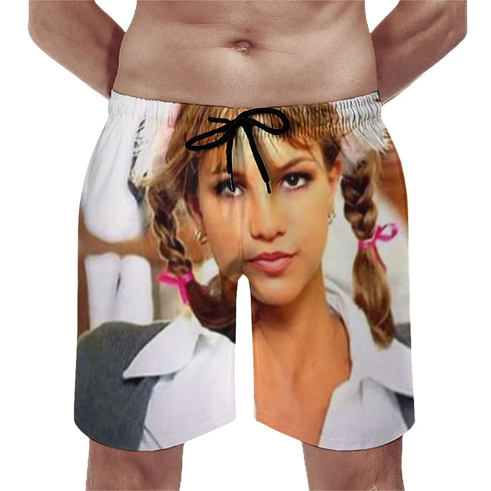

Britney Board Shorts Paris Lindsay Freedom Beach Shorts Elastic Waist Comfortable Printing Swimming Trunks Plus Size 3XL