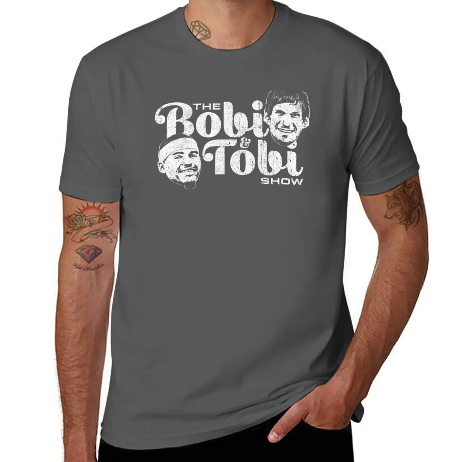 The Bobi & Tobi Show T-Shirt Anime Clothes Vestiti Di Moda Coreani Per Uomo
