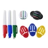 Golf Ball Line Clip Liner Marker Pen Triple Line Blue Red Template Alignment Marks Tool Putting Positioning Aids Drop Ship 1