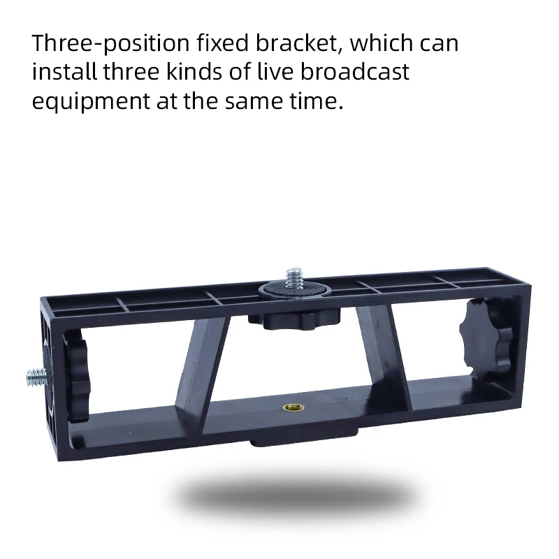 Three-position Fixed Bracket Multi-camera Live Stand Mobile Phone Mount for GoPro Hero SJCAM AKASO DJI EKEN Xiaomi Fill Light