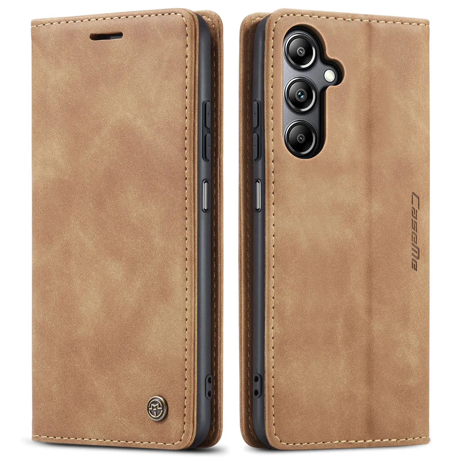 Leather Magnetic Folio Wallet Case with Card Holder – Premium Flip Cover