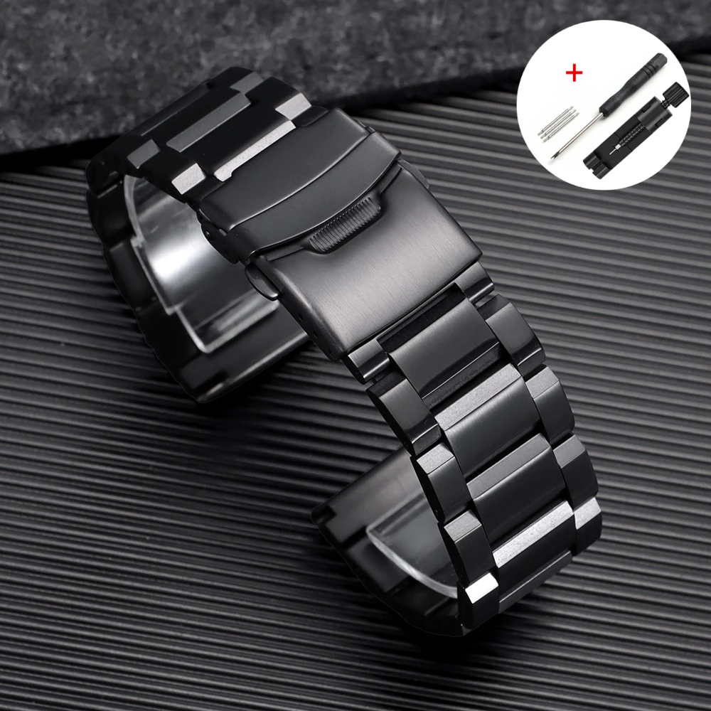 Premium Solid Stainless Steel Universal Watch Band Bracelet