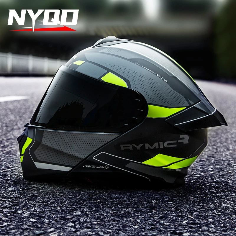 thumbnail image 1 of Casco de motocicleta abatible RYMIC R935, casco integral modular para montar en moto, casco de moto, accesorios para motocicleta, casco de moto, 1 of 4
