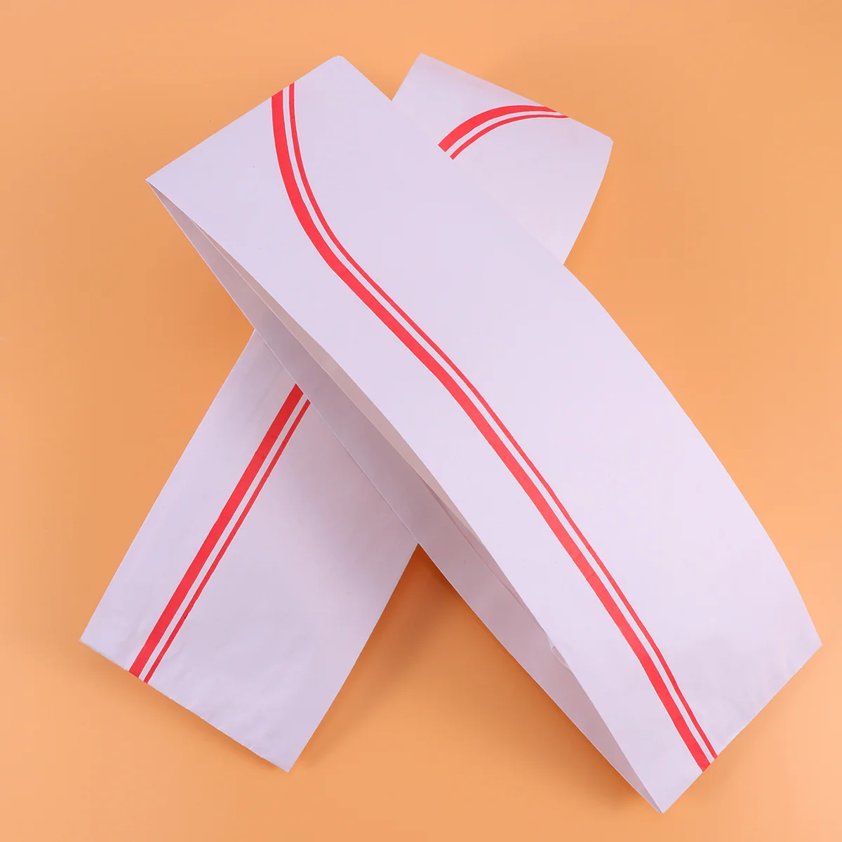 

50pcs Disposable Chef Hats Lightweight Headgear Simple Head Kitchen Accessories for Cooks Red