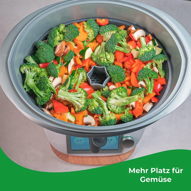 Attacco Grigio Varoma Accessori Per Container Extension Per Thermomix Tm6, Tm5, Tm31