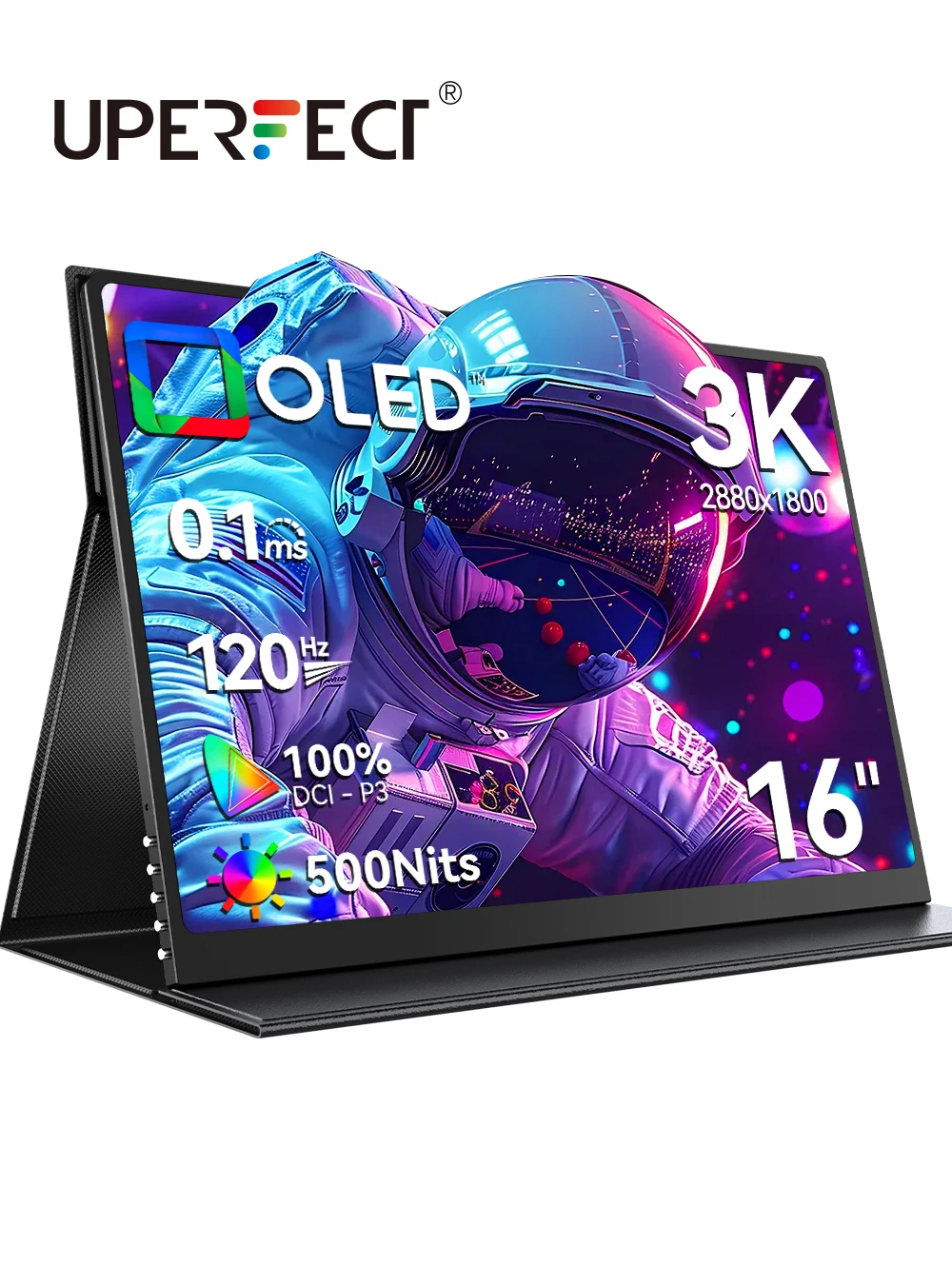 UPERFECT 3K OLED ポータブル ノートパソコン ディスプレイ 16インチ