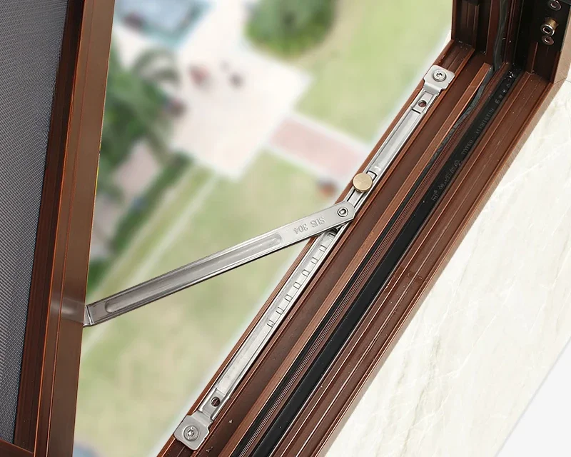 No punching wind brace broken bridge aluminum doors and windows windproof limiter brace outer inner opening window holder