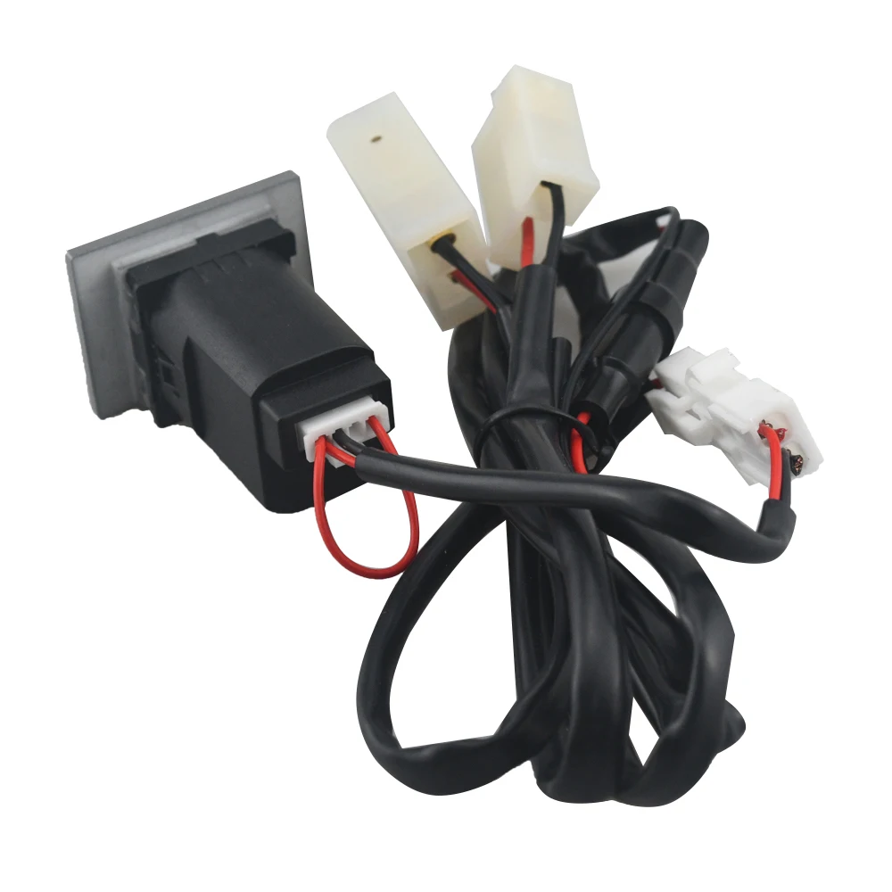 Car Black/Silver USB Charger PD Quick Charge Auto Phone Charging Adapter Button