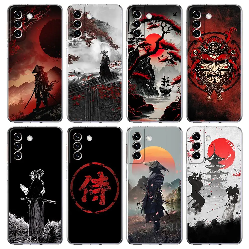 Японский прозрачный силиконовый чехол для Samsung Galaxy S23 S22 5G S20 Ultra S21 FE 5G S10E S9 S8 S10 Plus