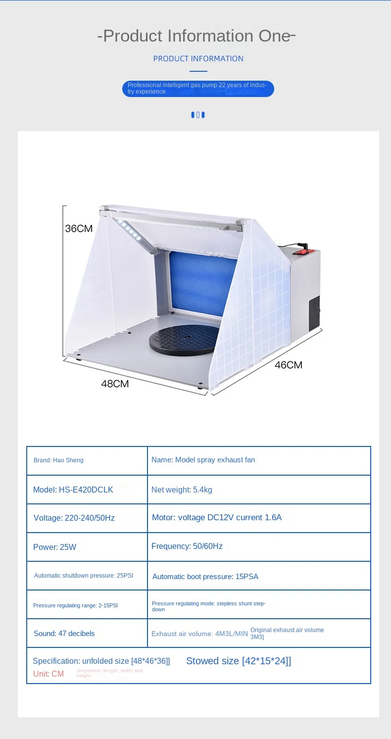 Portable Airbrush Paint Spray Booth Exhaust Fan Model Coloring Sturdy Paint Boot