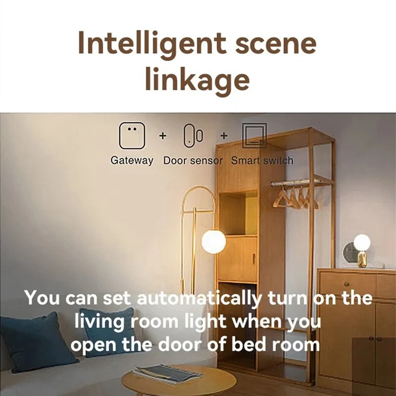 Y50A-Tuya Smart Life Zigbee Smart Door Window Sensor Door Open Closed Detector Security Protection Alexa Home Voice Control