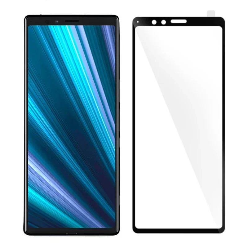 

3PCS Tempered Glass for Sony Xperia 10 5 1 V II III IV Pro I for Sony X1 X5 X10 Plus Full Glue Cover Screen Protector Film