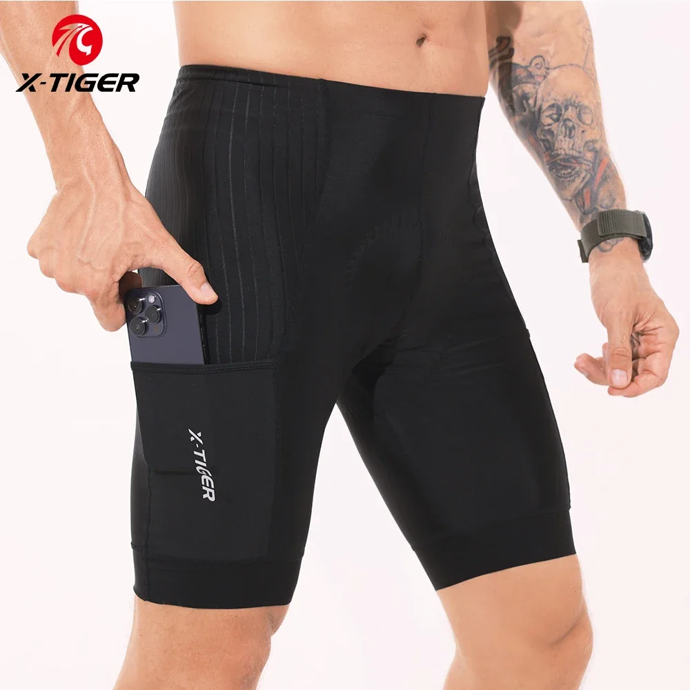 X-TIGER High Density Foam Cushioning Pro Cycling Shorts Men's Cycling Shorts MTB Road Long Distance