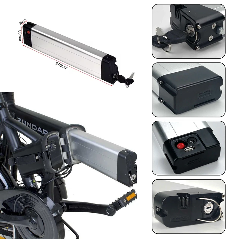 36V Folding Bicycle Battery 7.8Ah 10.4Ah 12.8Ah 14Ah for Rapier Z&uuml;ndapp Z101 ebike Schiano Galaxy 20 Inch Legend
