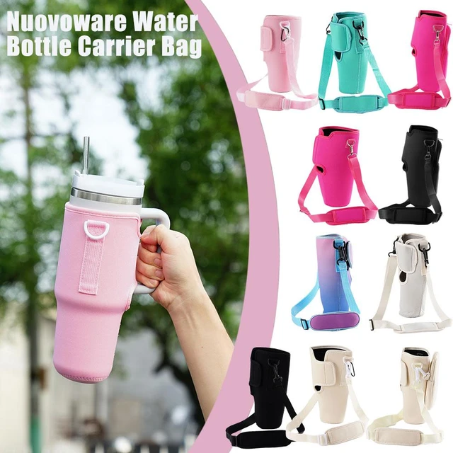 Water Bottle Carrier Bag Compatible with Stanley 40oz Tumbler with Handle,  Water Bottle Holder with Adjustable Shoulder Strap - AliExpress