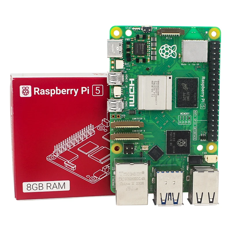 Official Raspberry Pi 5 16GB 8GB 4GB RAM BCM2712 Cortex-A76 2.4GHz LPDDR4X-4267