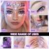 With Smear Spoon Multifunctional Eye Glitter Nail Hair Body Face Glitter Gel Art Flash Loose Sequins Cream Festival Glitter Deco 3