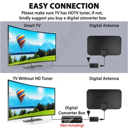Digital TV Antenna Amplifier 4K HDTV 29 DBI VHF UHF For TVs Set-Top Box Booster DVB-T2 Tv box Indoor Aerial Active